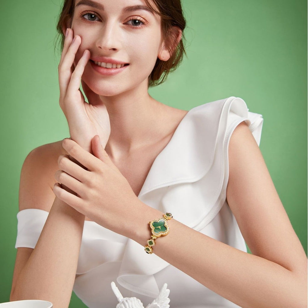 Four-Leaf Clover Quartz Watch