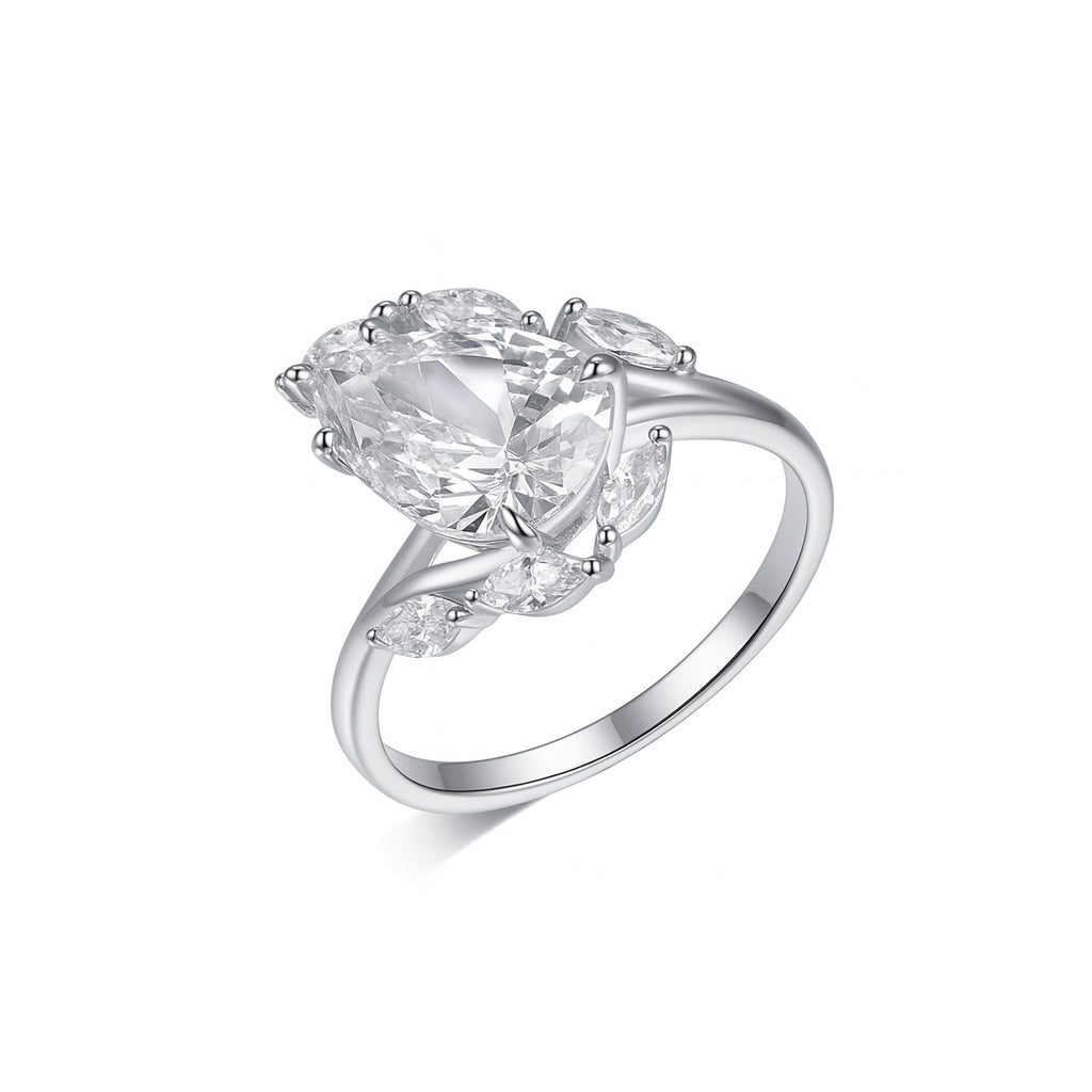 Moissanite Silver Ring