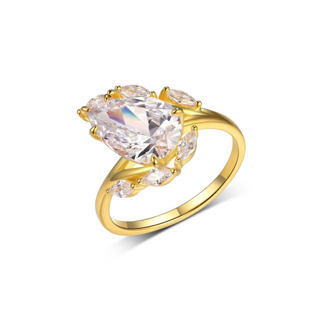 Moissanite Silver Ring