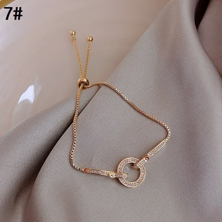 Artificial crystal bracelet