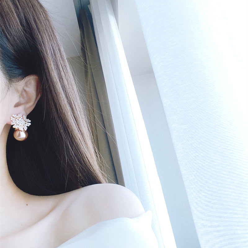 Zircon earrings