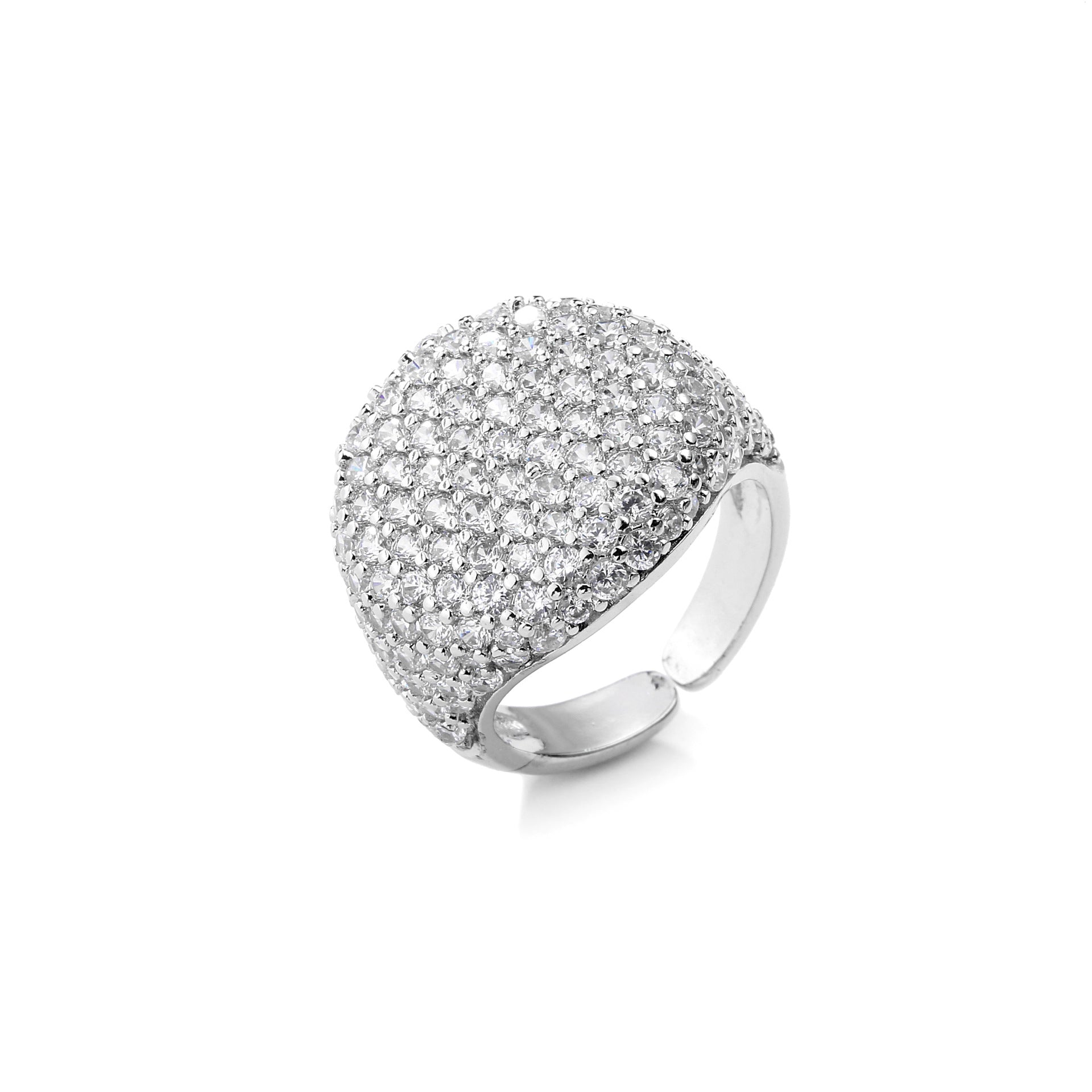 Full-cut round diamond ring