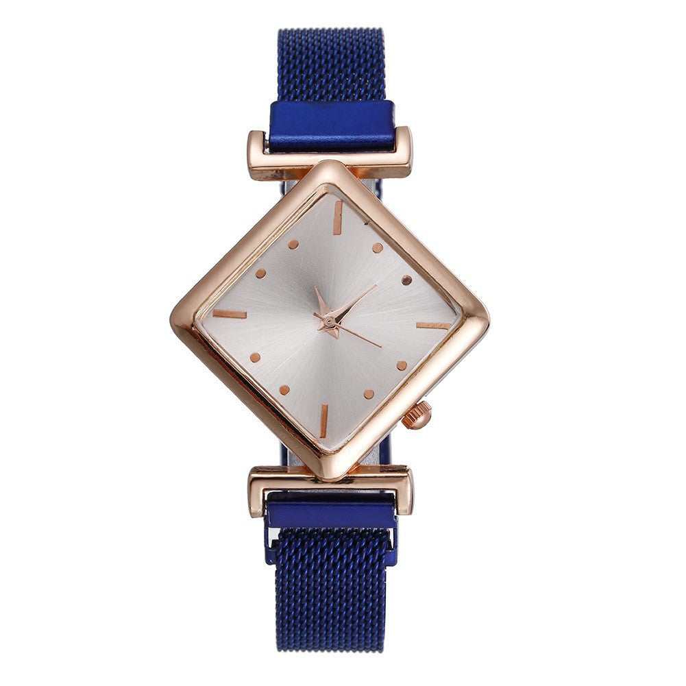 Rhombus-shaped watch