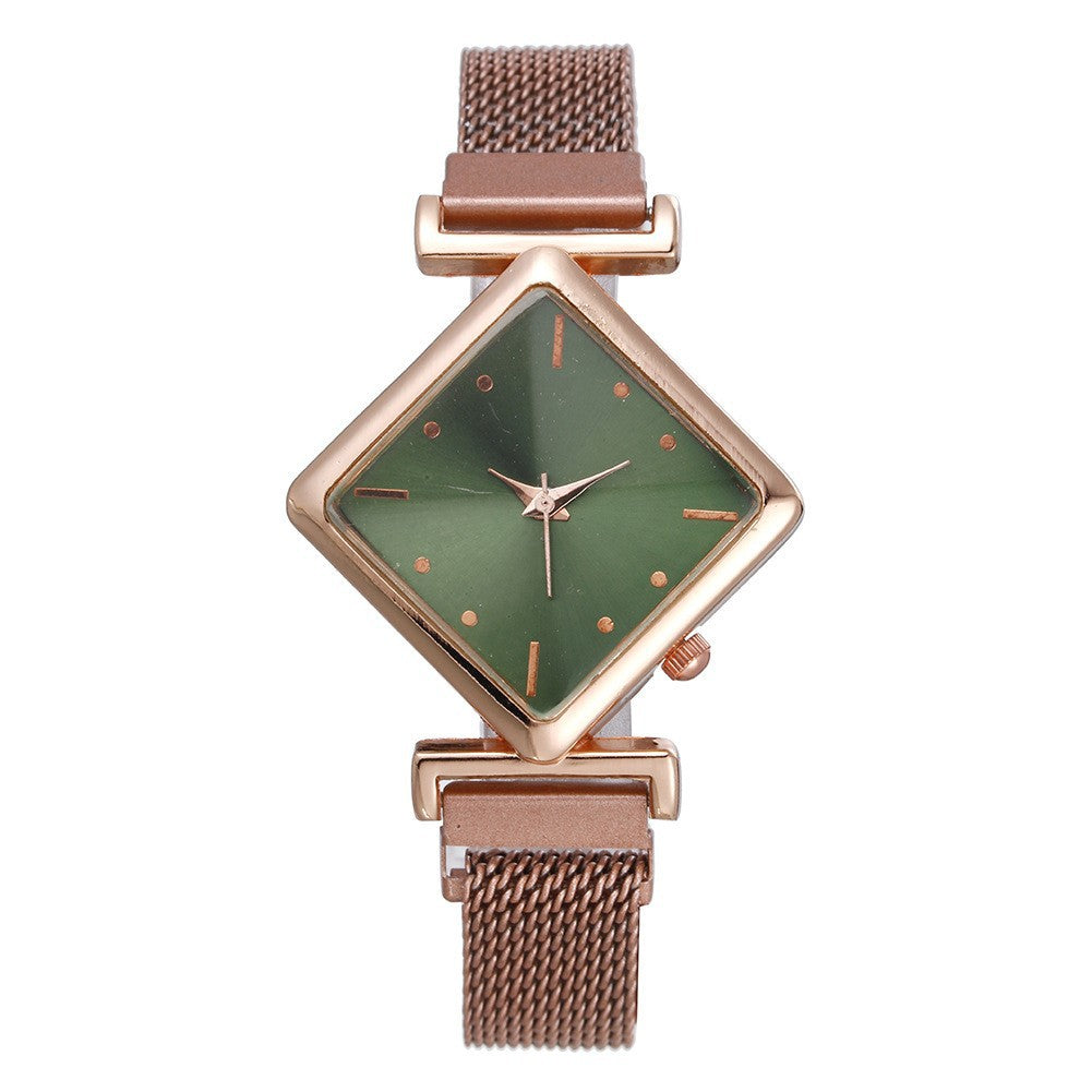 Rhombus-shaped watch