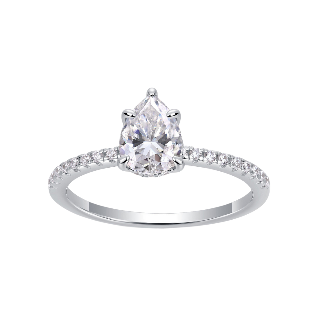 Moissanite 925 Sterling Silver Irregular Ring