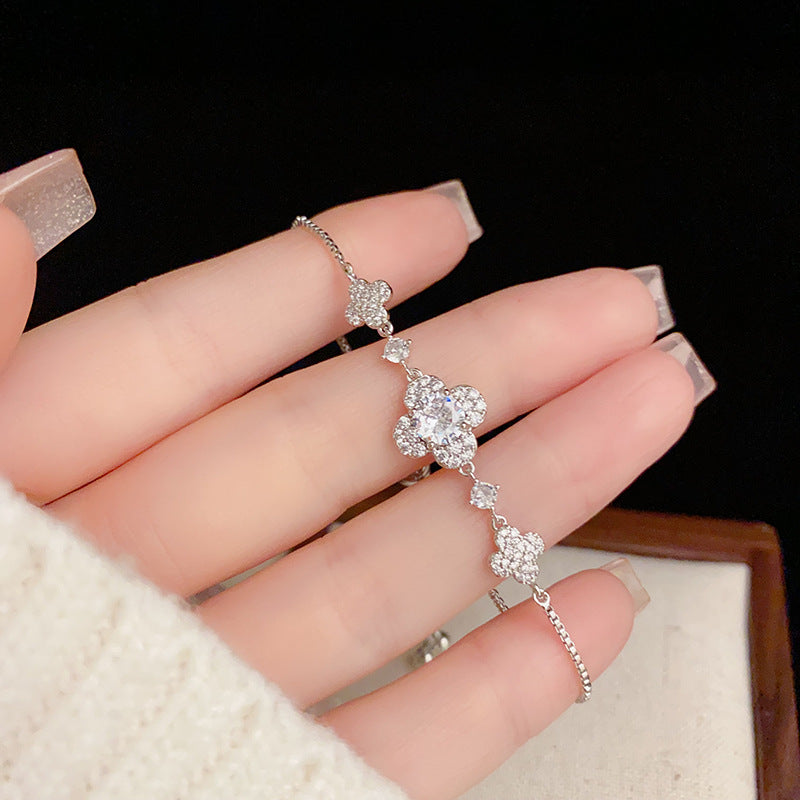 Zircon Flower Bracelet for Women