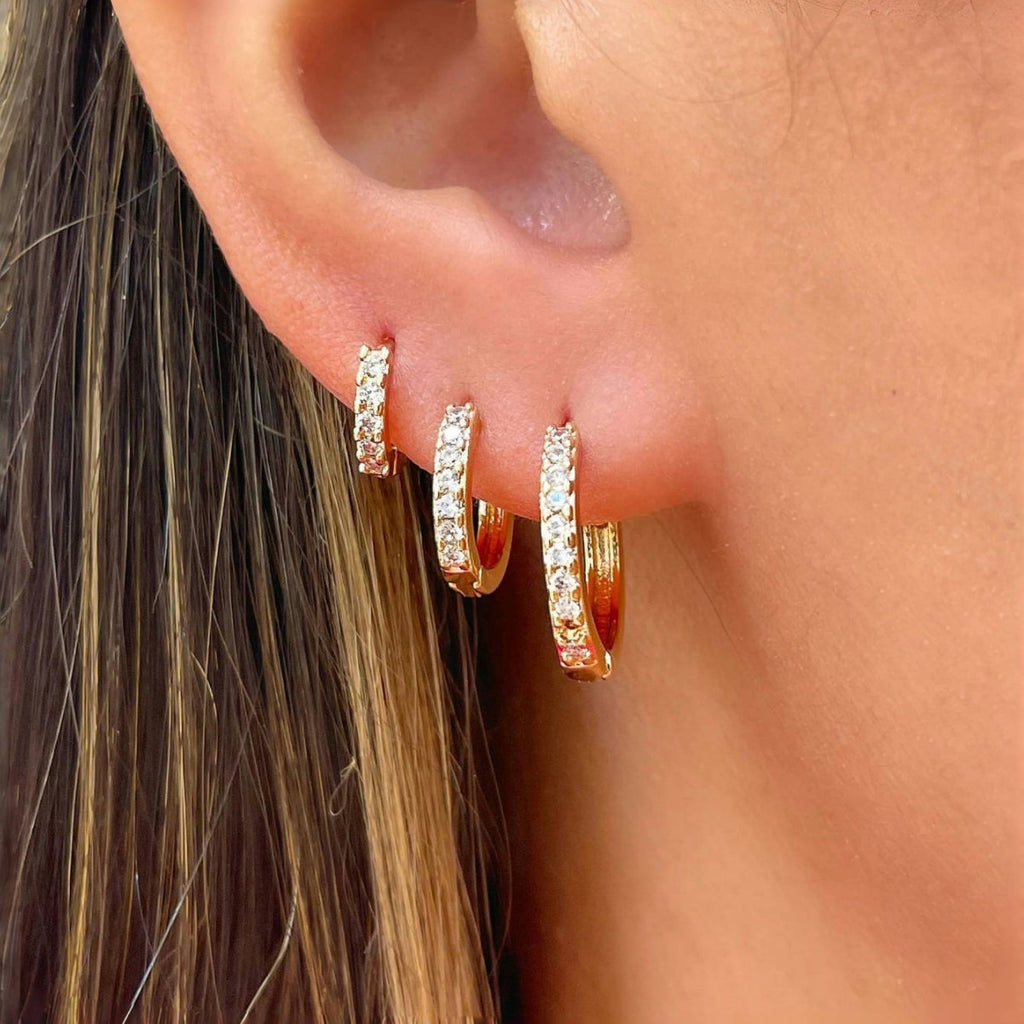 diamond earrings set