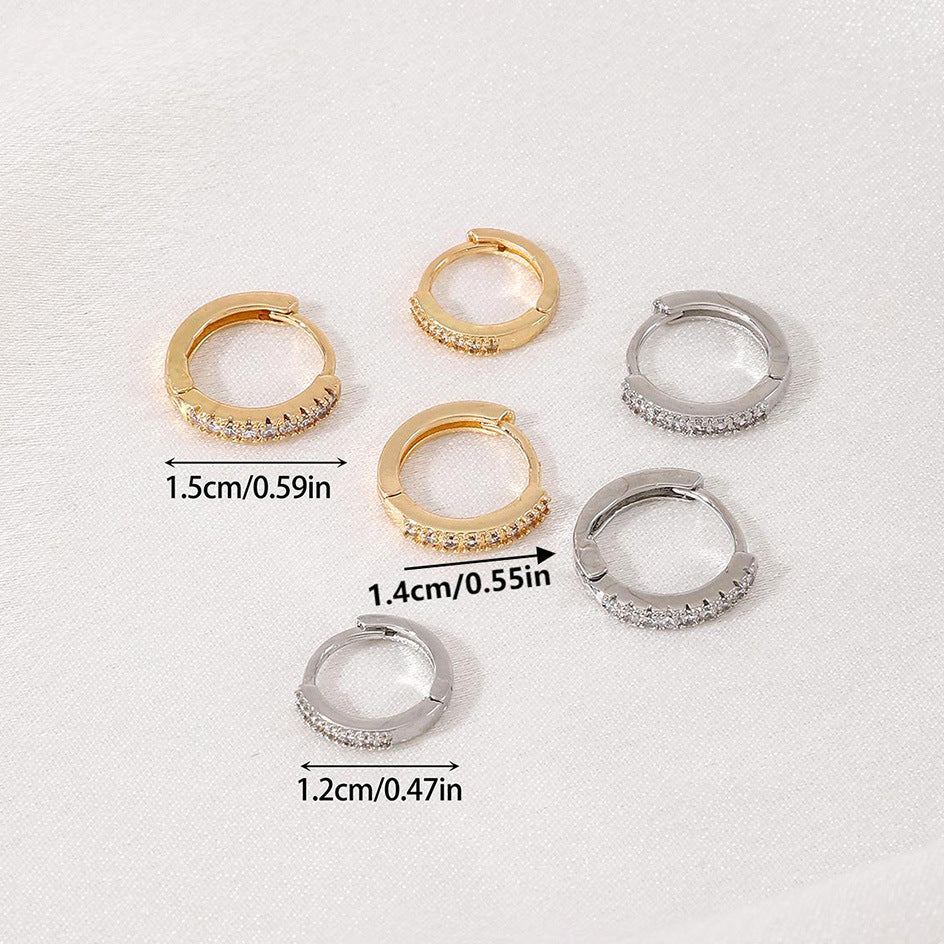 diamond earrings set