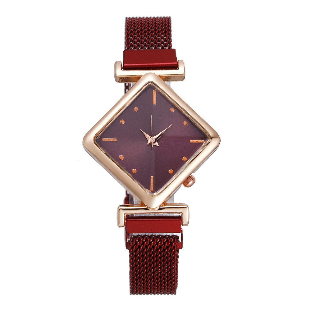 Rhombus-shaped watch