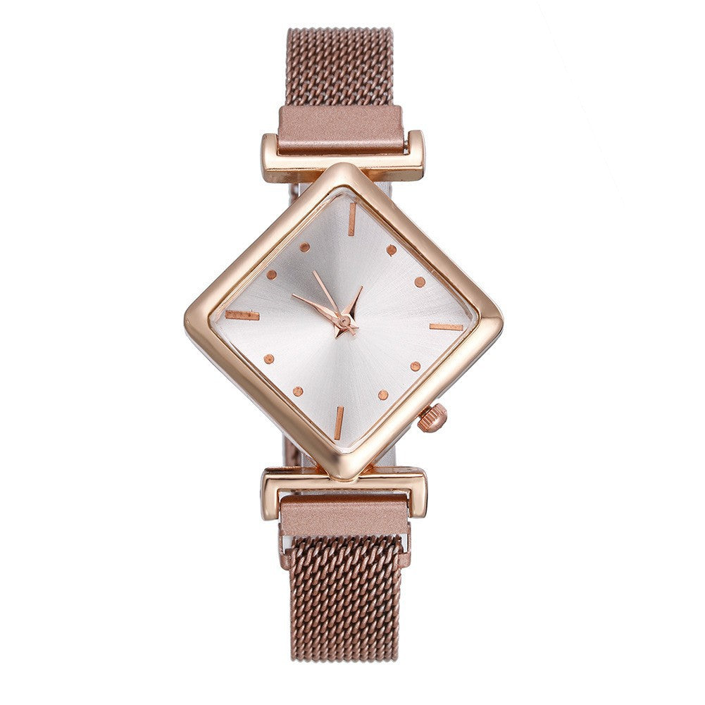 Rhombus-shaped watch