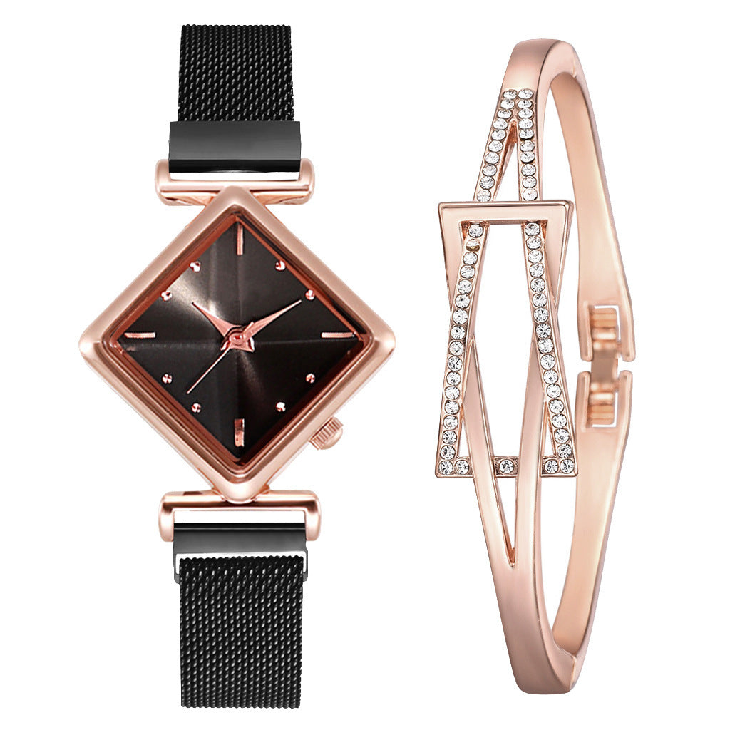 Rhombus-shaped watch