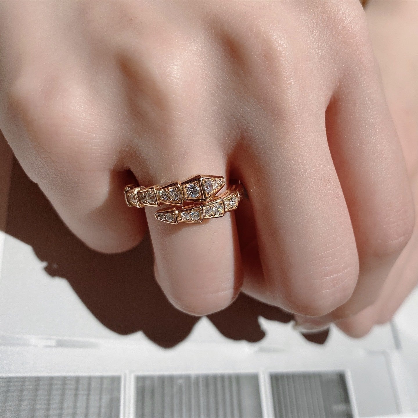 Snake bone ring